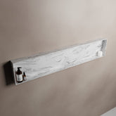 MONDIAZ EASY Nis 149,5x29,5cm in solid surface kleur Glace. 1 vak  geschikt voor in- of opbouw